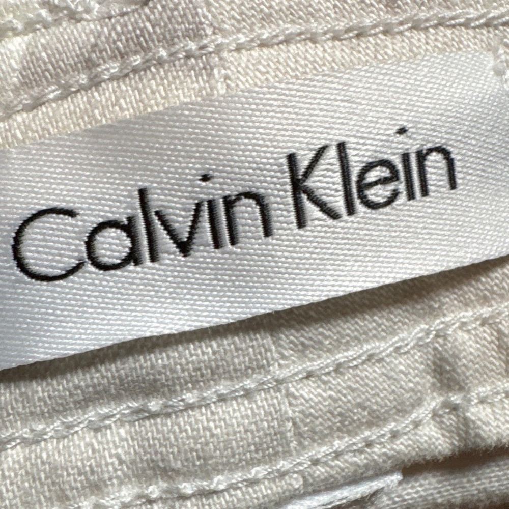 Calvin Klein Skinny Jeans Women 31W Grey Printed Zip Ankle Skinny Fit‎ Zip Fly - Picture 11 of 13
